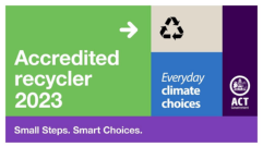 ACT Government Accredited recycler 2023